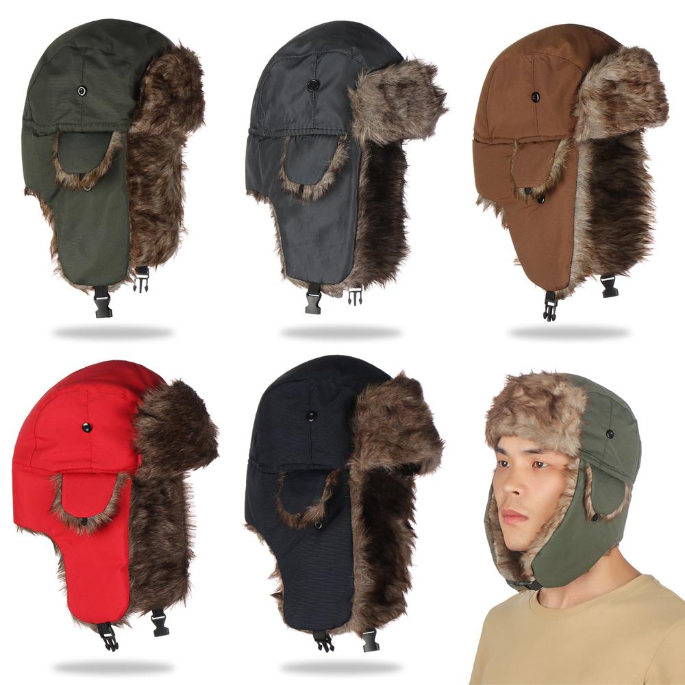 Winter Trapper Hat - Высококачественная зимняя шапка-ушанка с ушками, повседневная