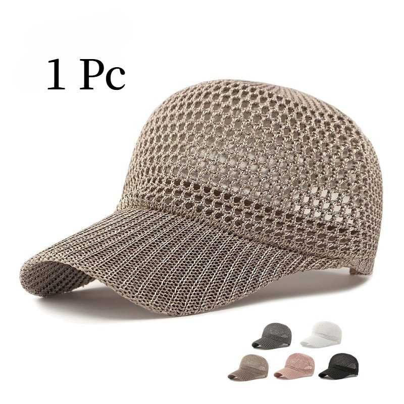 Baseball Cap Structured - Мужская и женская дышащая сетчатая бейсболка,