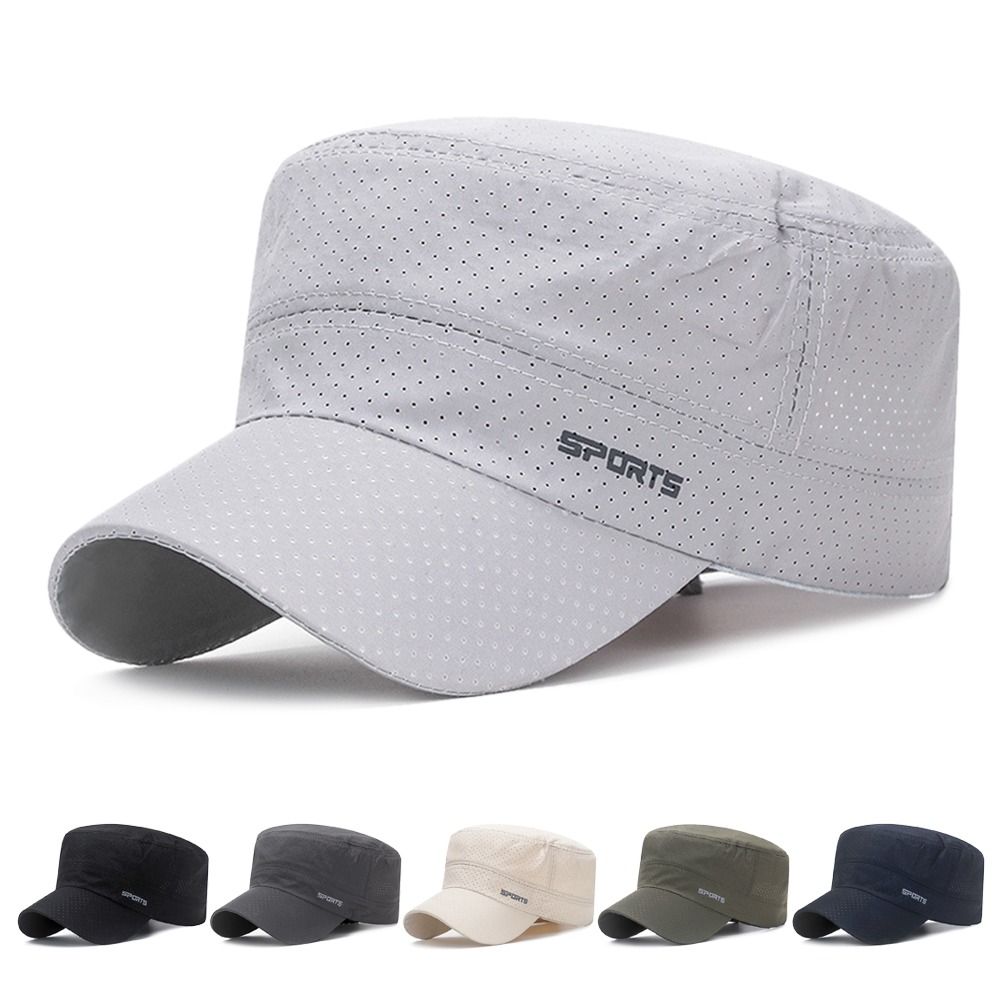Snapback Hat Flat - Дышащая уличная шляпа от солнца, регулируемая