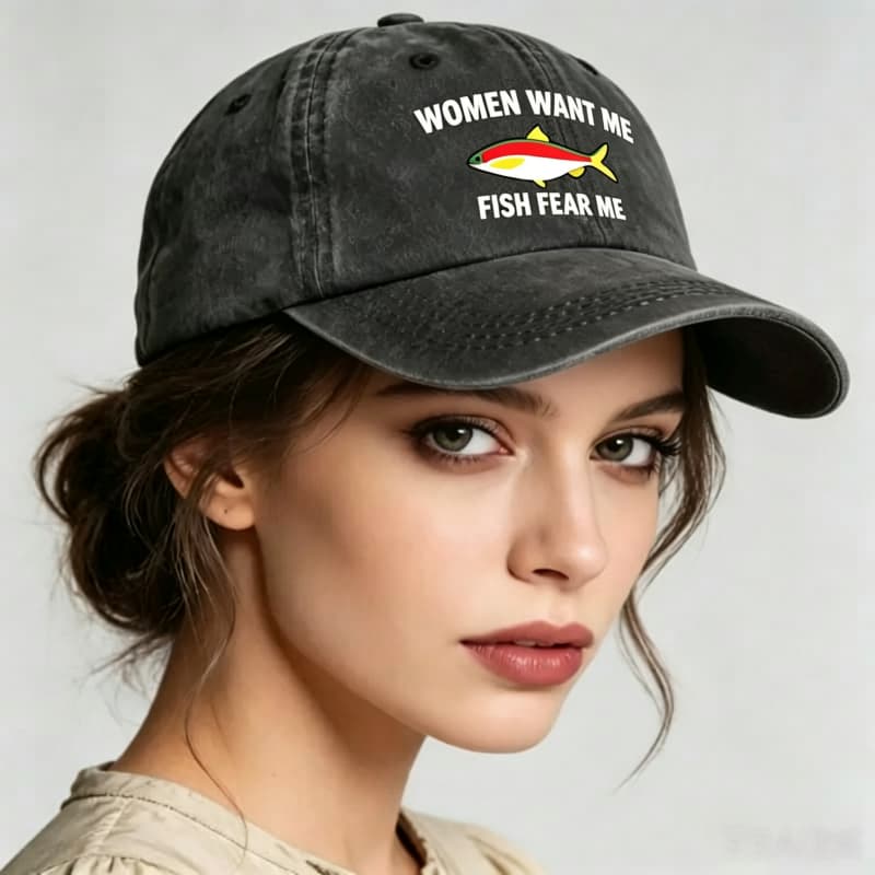 Golf Cap Dad - Бейсболка из стираного хлопка с принтом,
