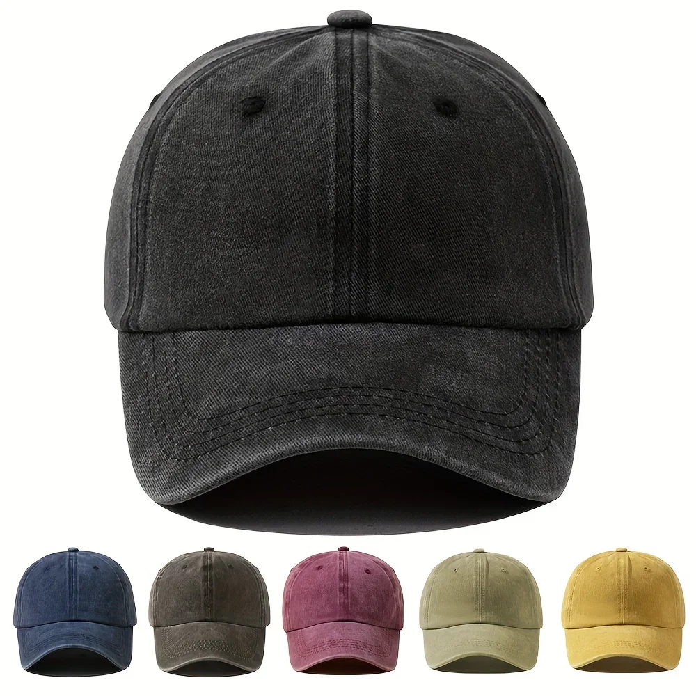 Baseball Cap Structured - Унисекс винтажная бейсболка с эффектом потертости
