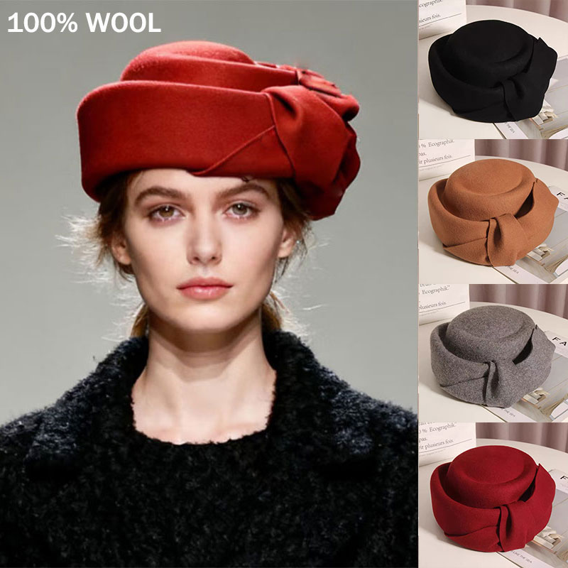 Beret French Wool - Новый классический шерстяной фетровый берет, женский