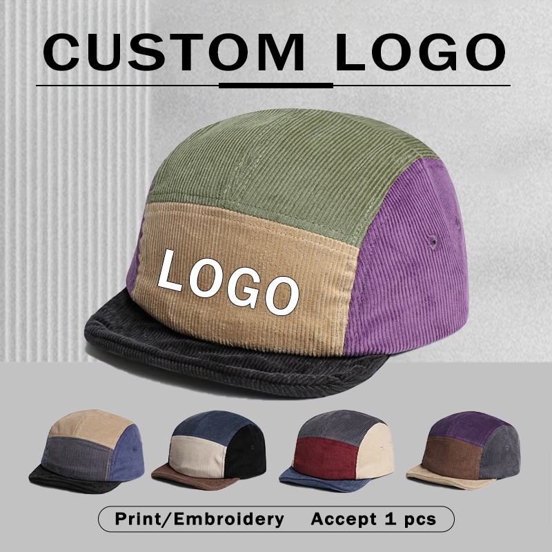 Ретро-бейсболка из вельвета с  – обзор и цена Corduroy Cap 5 Panel