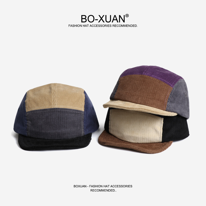 Ретро-бейсболка из вельвета с  – обзор и цена Corduroy Cap 5 Panel