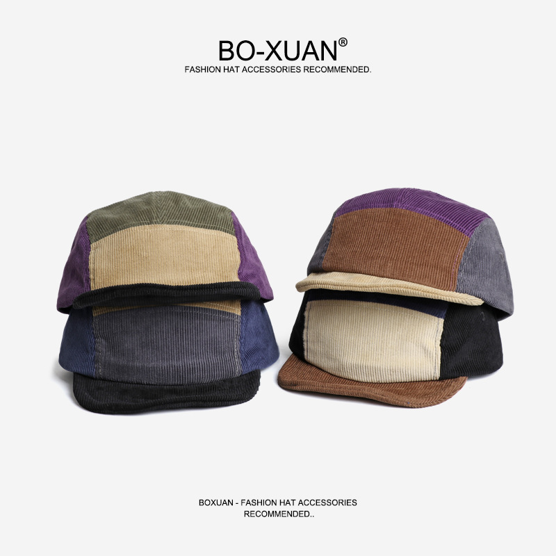 Ретро-бейсболка из вельвета с  – обзор и цена Corduroy Cap 5 Panel