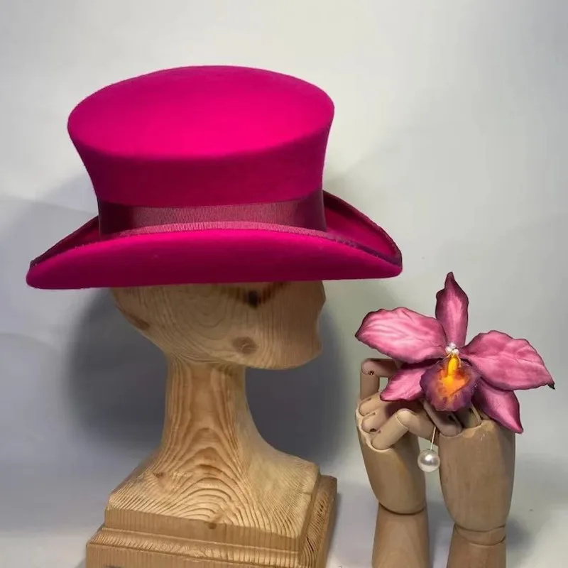 Шерстяной фетровый цилиндр с с – обзор и цена Fedora Hat Wool